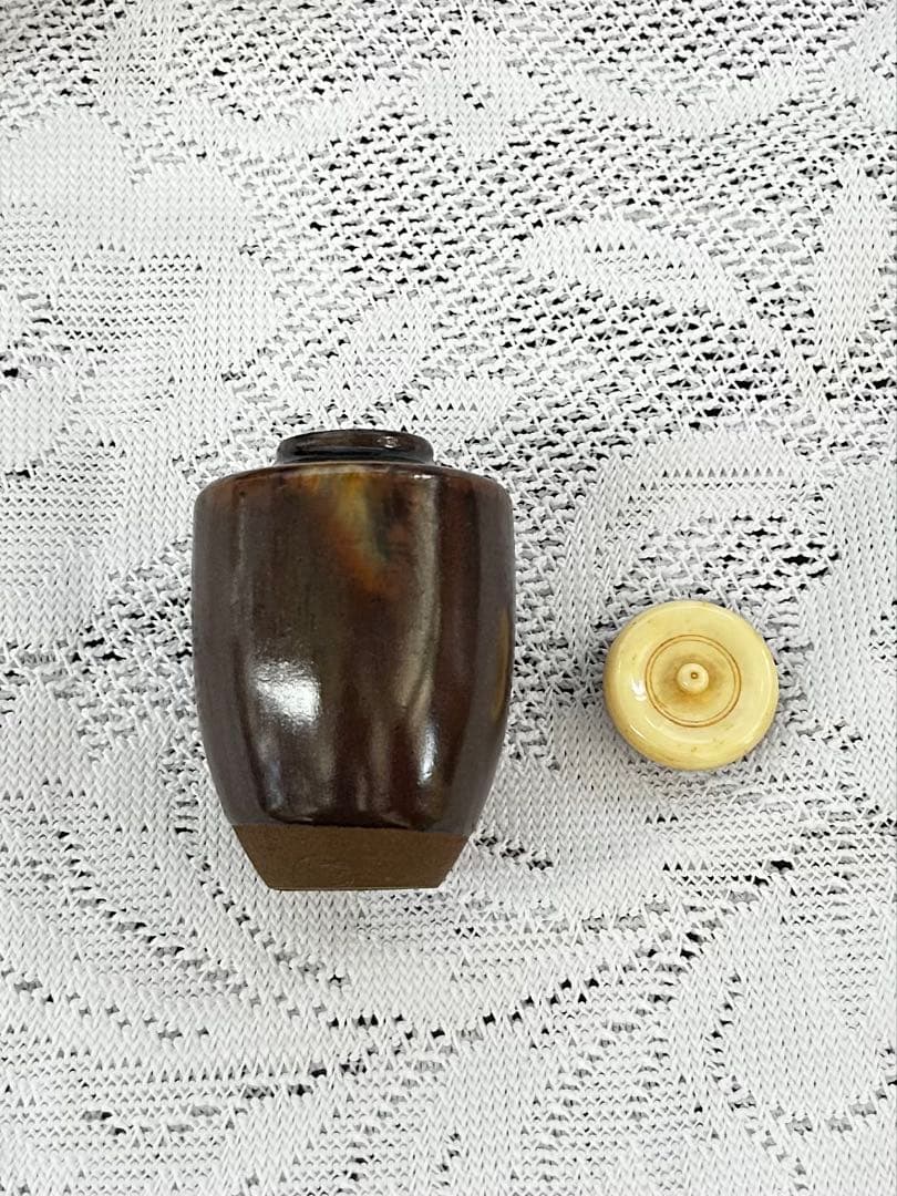 茶入　高取焼き　2点セット　茶道具