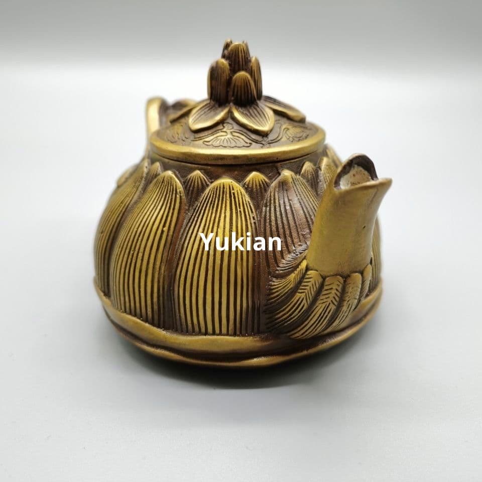 風水 置物 銅製 長寿銅壺 酒壺 茶壺 装飾品 工芸品 美術品