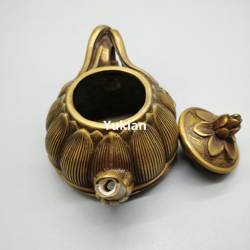 風水 置物 銅製 長寿銅壺 酒壺 茶壺 装飾品 工芸品 美術品
