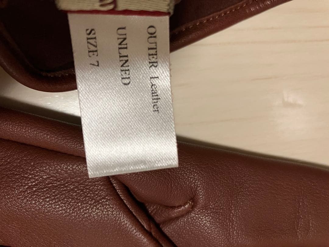 DENTS レザー手袋 イングリッシュタン　サイズ7