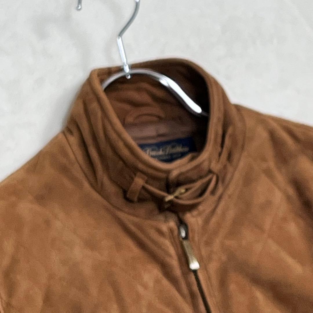 『ブルックス ブラザーズ』スエードライダースジャケット 羊革レザー ダブルジップ