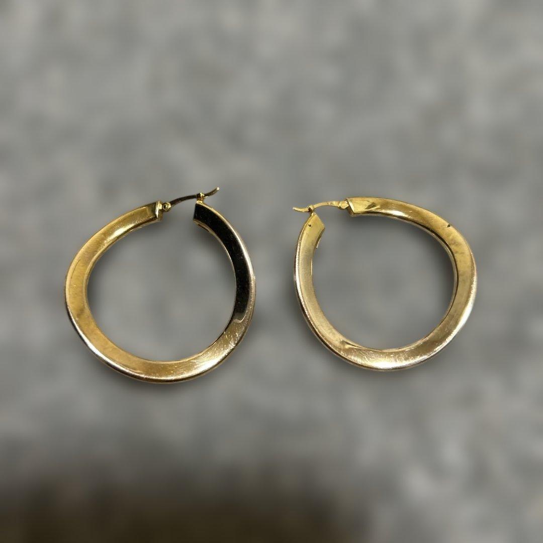 Star jewerly スタージュエリー　ゴールド フープピアス 中サイズ