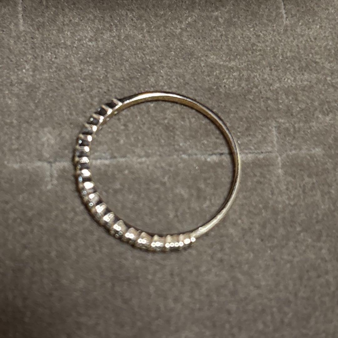 k18 ダイヤモンドハーフエタニティリング