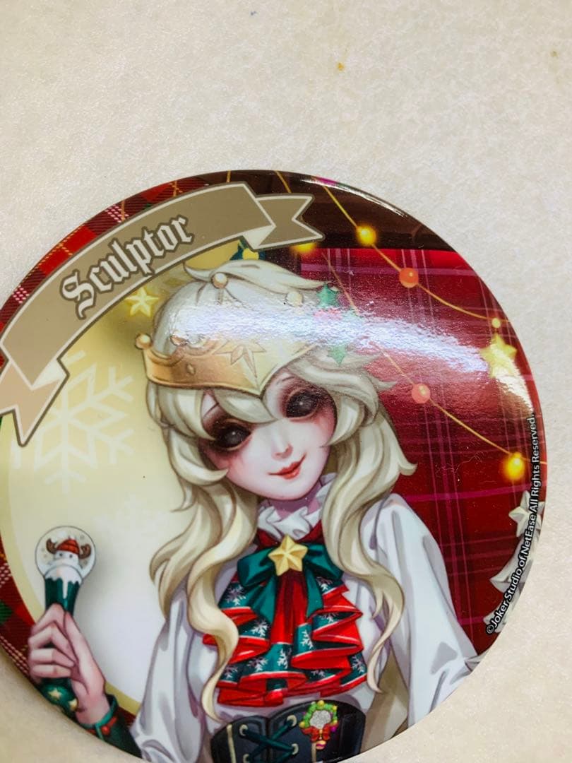 第五人格75mm缶バッジ スイパラ　バトラーズカフェ　コラボ　彫刻師　ガラテア