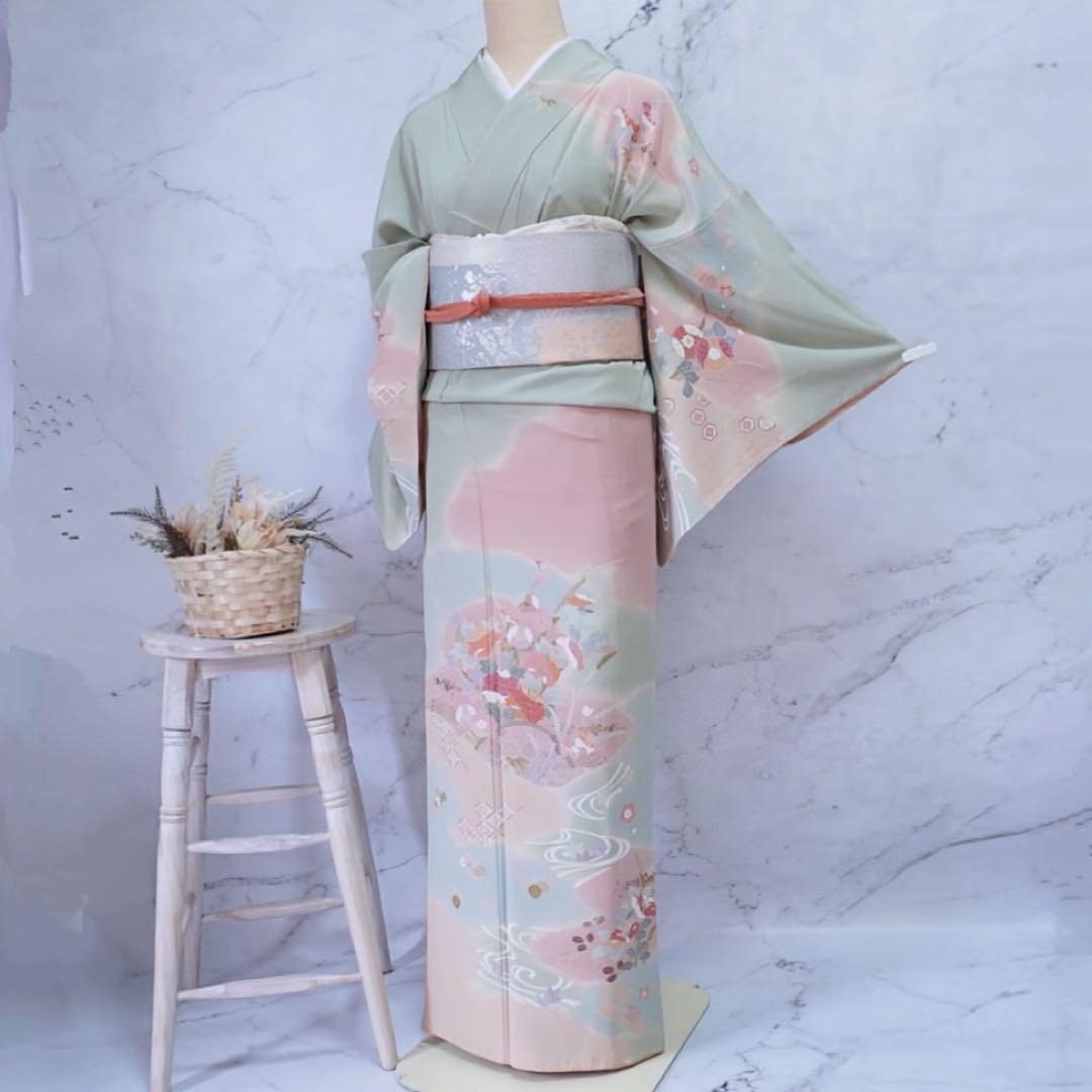 訪問着 フルセットa478七五三　入学式　お宮参り　結婚式