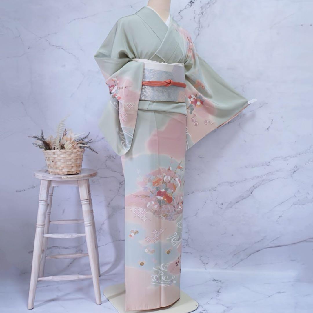 訪問着 フルセットa478七五三　入学式　お宮参り　結婚式