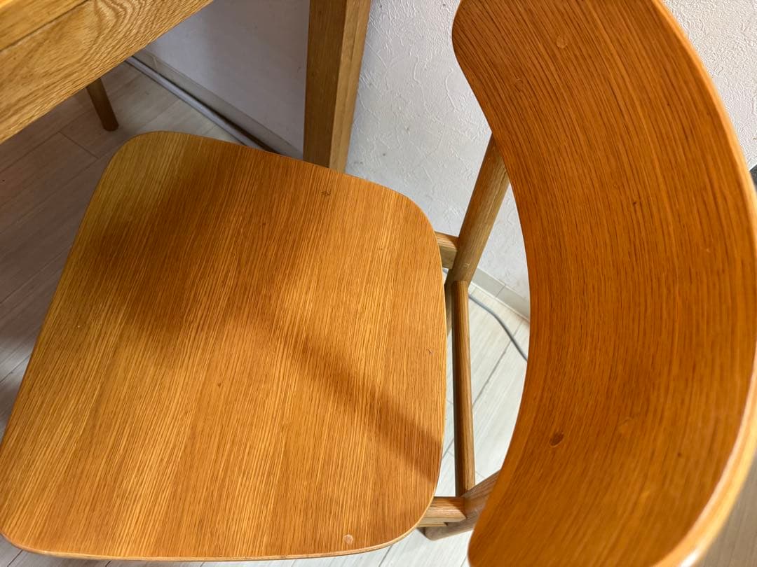 無印良品 ダイニングテーブルセット チェア オーク材 大阪 手渡し 期間限定