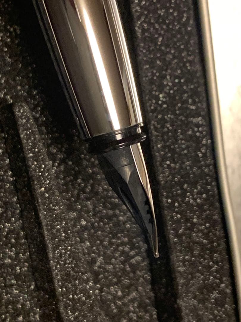 Pelikan P40 Pura ブルー&シルバー万年筆 スチール F