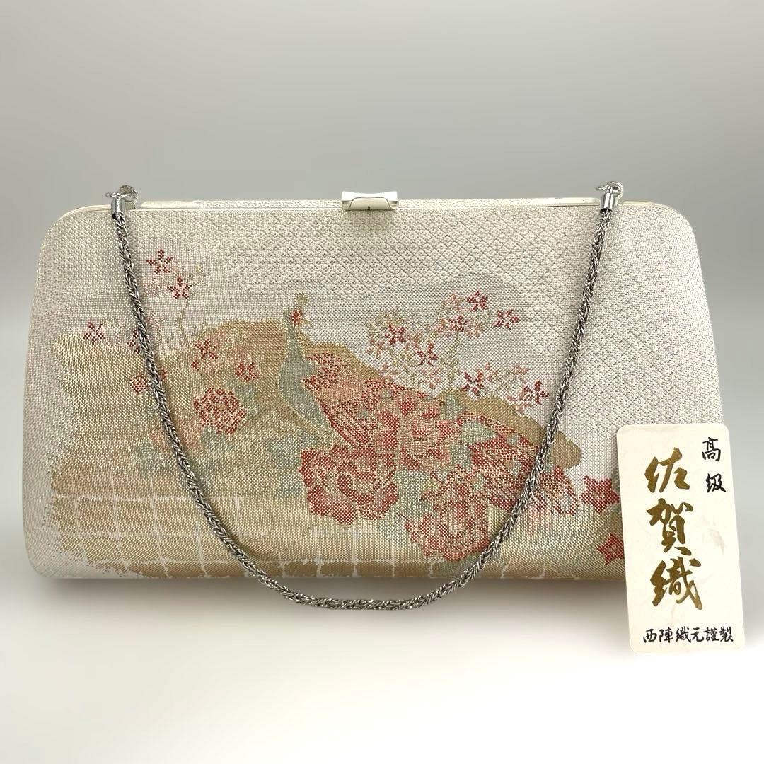 ■新品■厚底■帯地■草履バッグセット■ 高級佐賀織