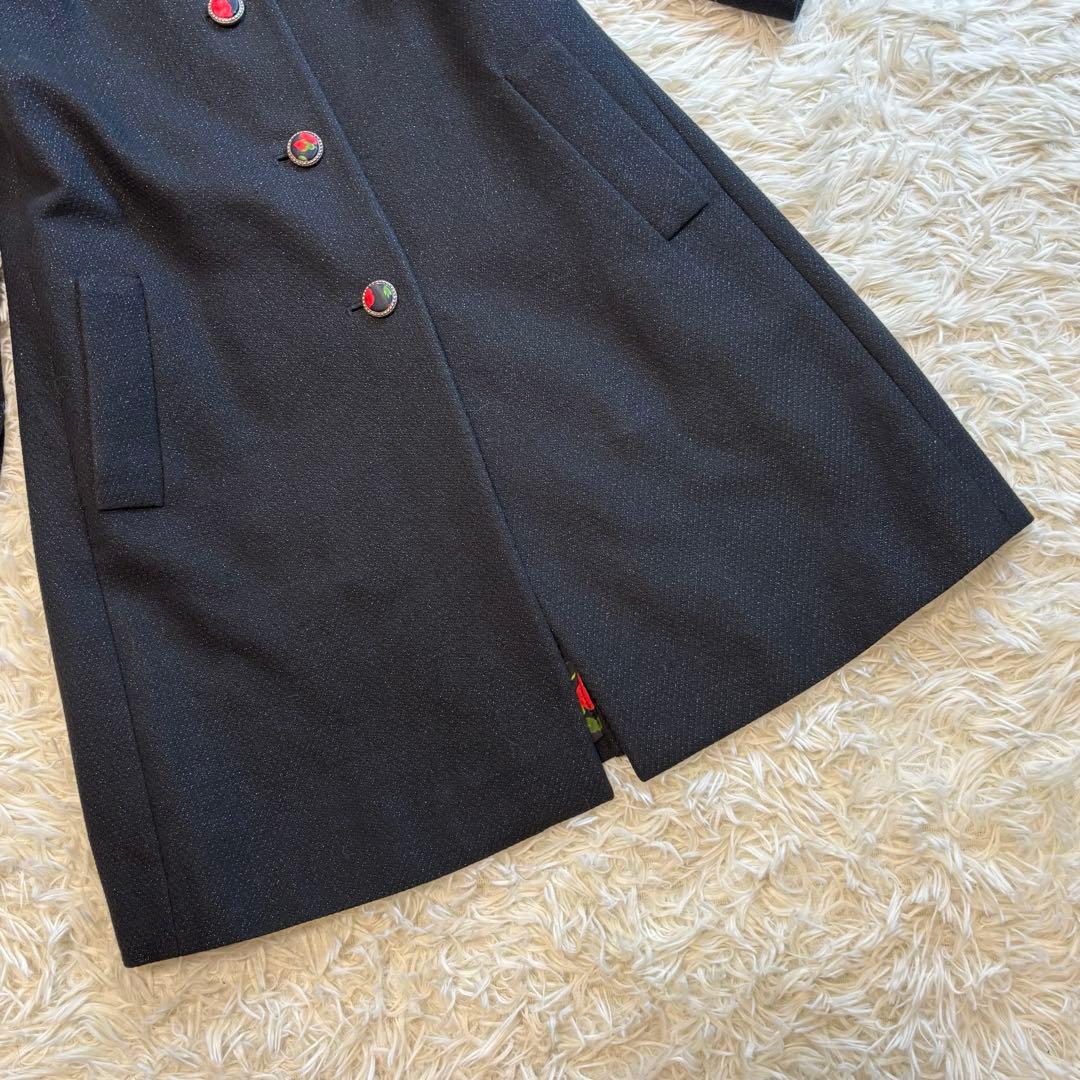 美品✨ドルチェ＆ガッバーナ　ロングコート　裏地花柄　Mサイズ