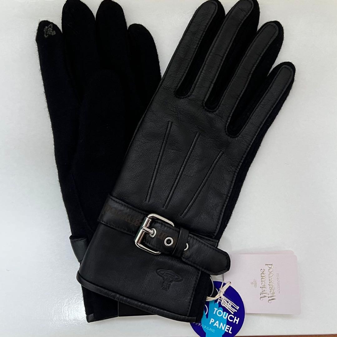 【新品】ヴィヴィアン ウエストウッド レザー手袋 グローブ 本革 23〜24㎝