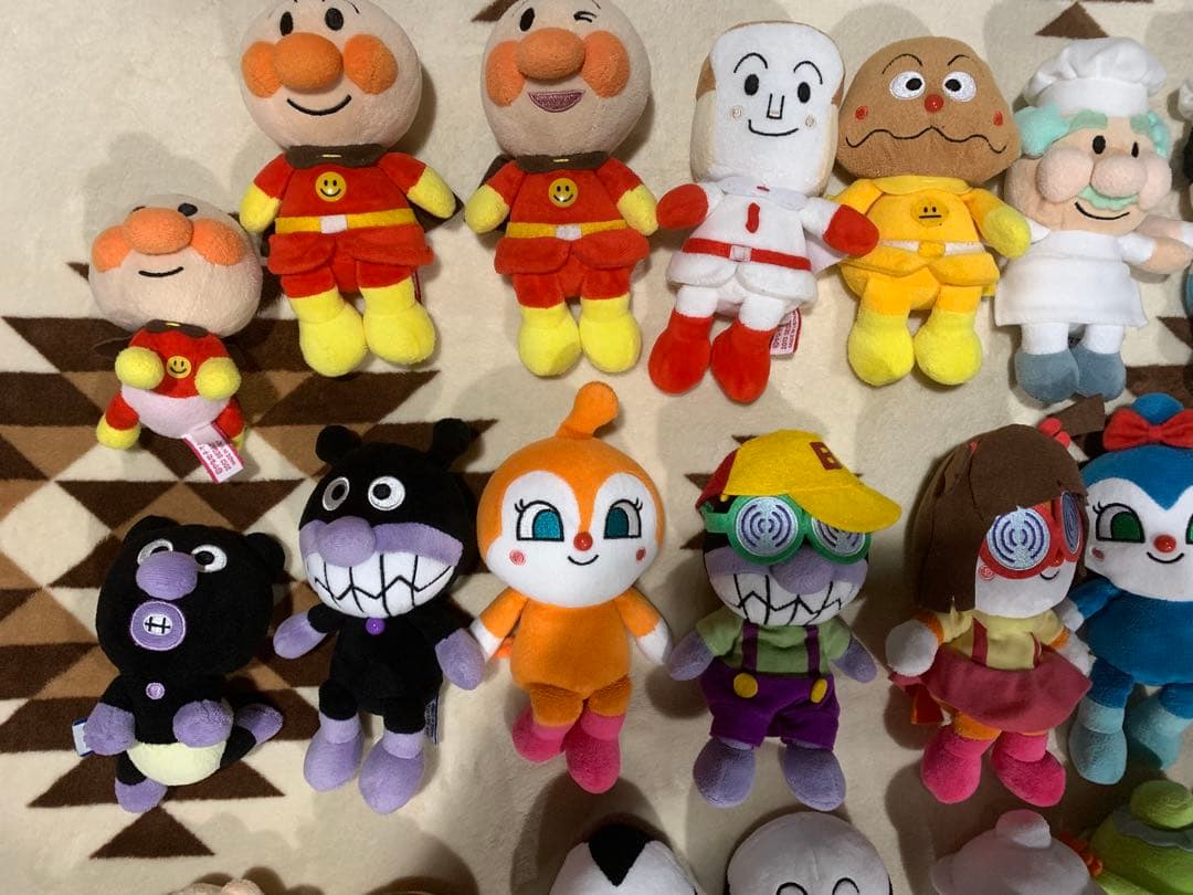 アンパンマン プリちぃビーンズ　ぬいぐるみ 36体セット　まとめ売り