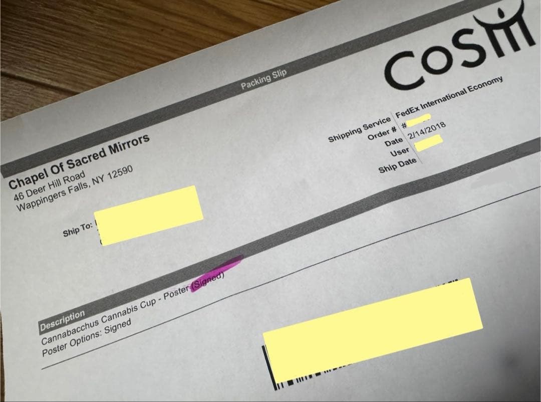 Alex gray 直筆サイン入りポスター