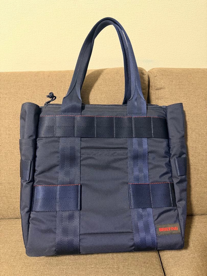 【未使用タグ付き】BRIEFING ネイビー トートバッグ 新品未使用