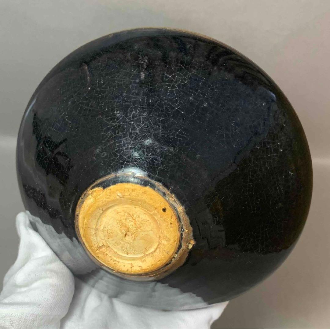 中国 木の葉平茶碗　f12230905