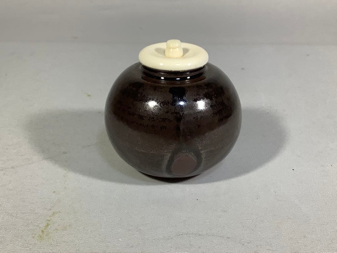 大名物　模　北野茄子　茶入　笹田有祥　茶道具　送料無料