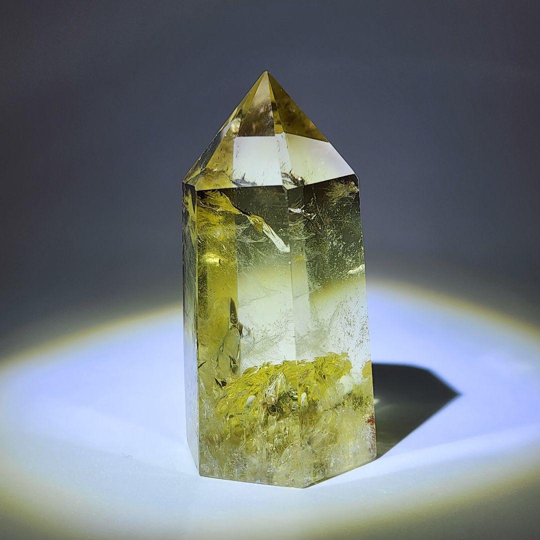 超希少シトリン原石タワーラダー入り 天然石パワーストーン