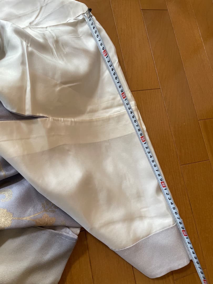 訪問着★未使用躾付き★結婚式★卒業式★お祝い着★品が良い★ラベンダーグレーに近い