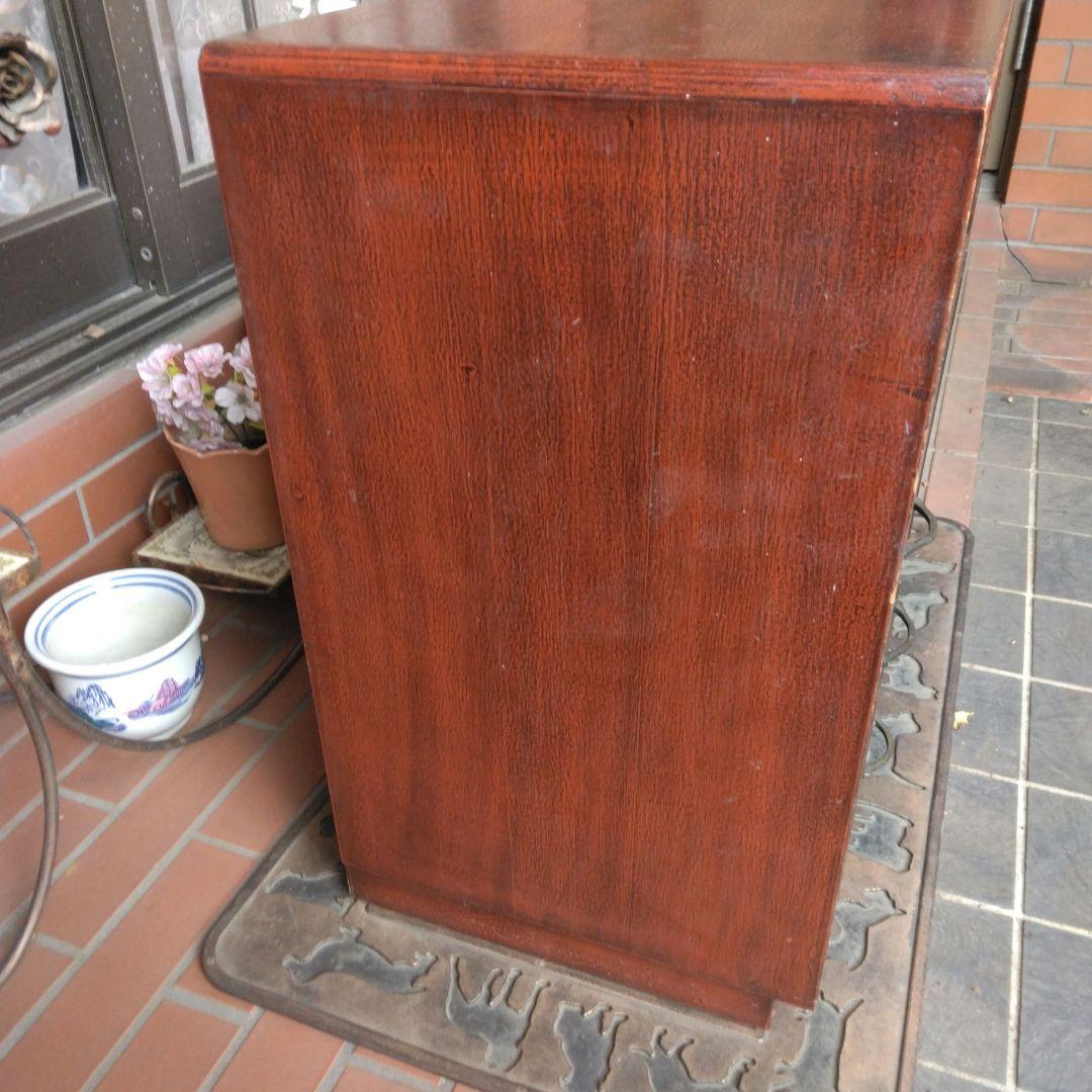 鎌倉彫の 小型 茶箪笥、整理棚 または、テレビ台