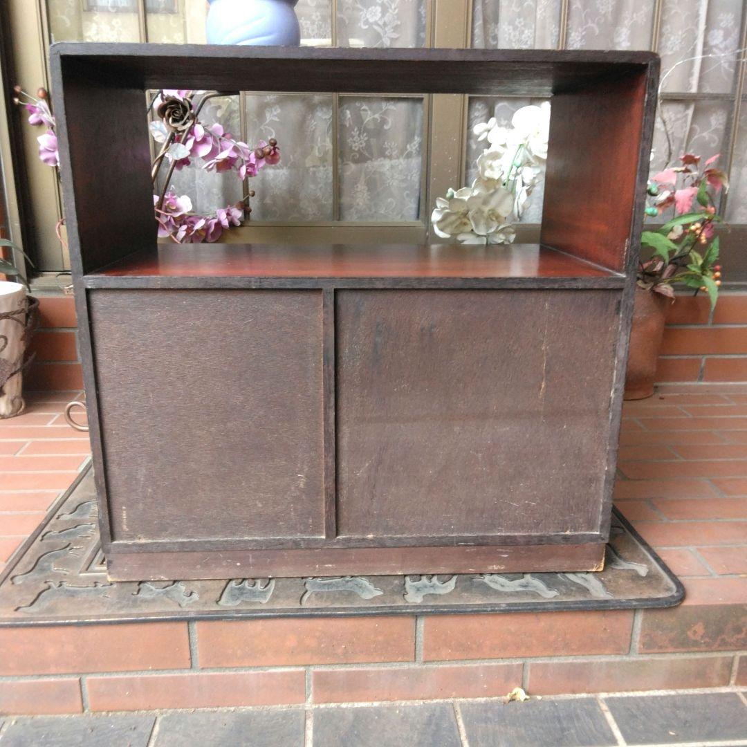 鎌倉彫の 小型 茶箪笥、整理棚 または、テレビ台