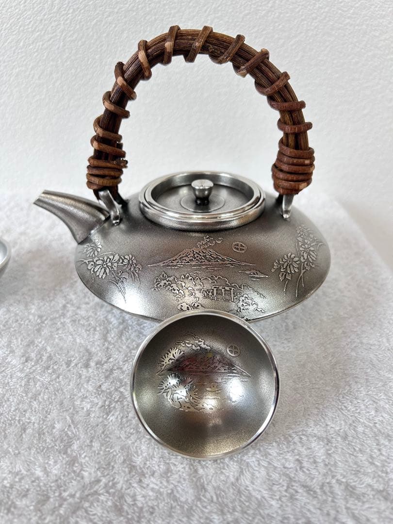 薩摩錫器　黒じょかセット