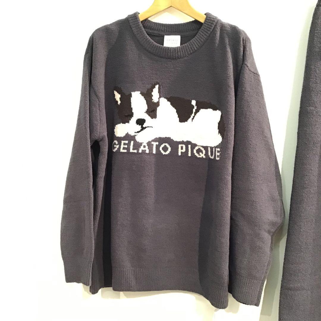 未使用⭐️ジェラートピケ＊フレンチドッグ　エアモコ　ロングパンツセット