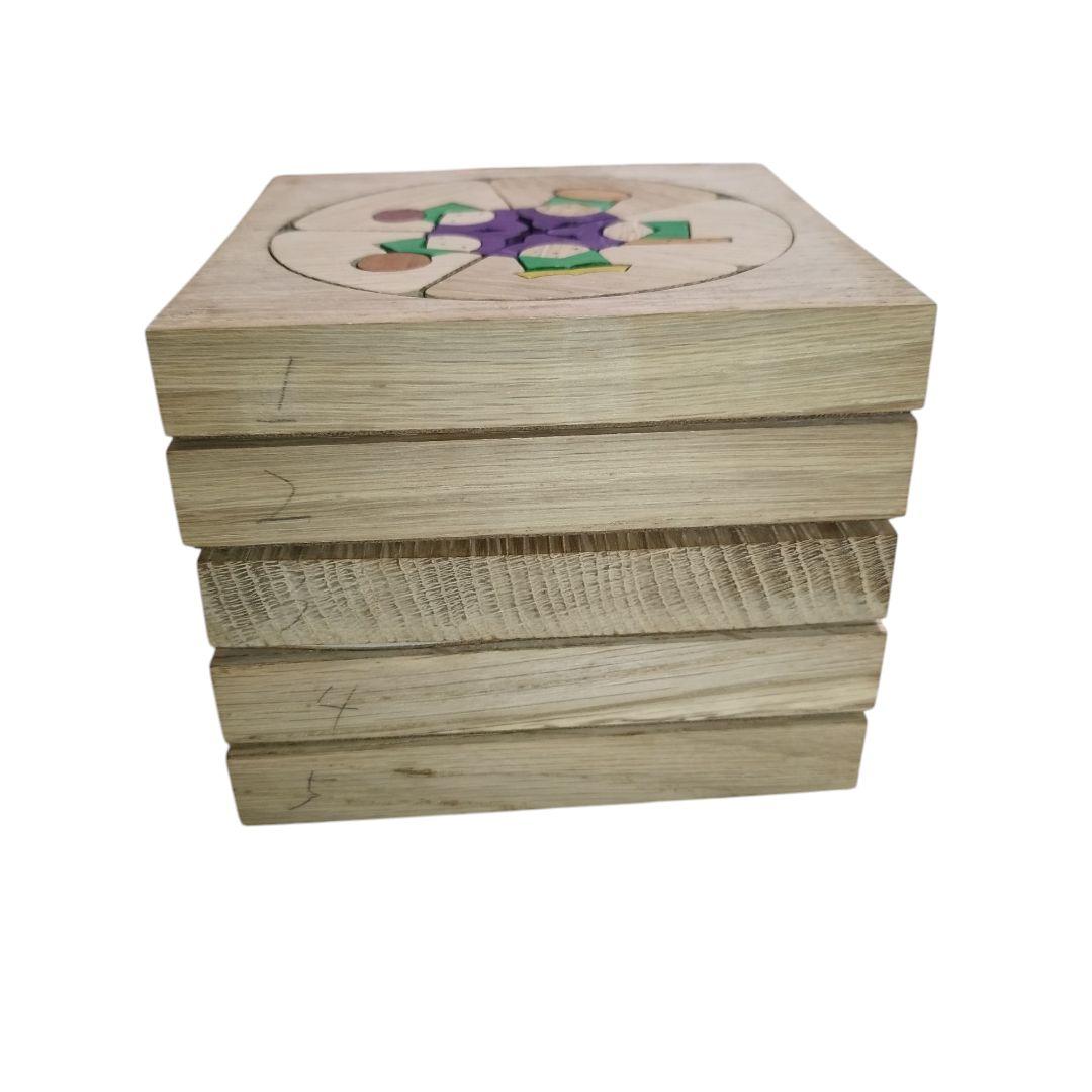 【希少】小黒三郎 円びな 五段飾り 組み木 雛人形