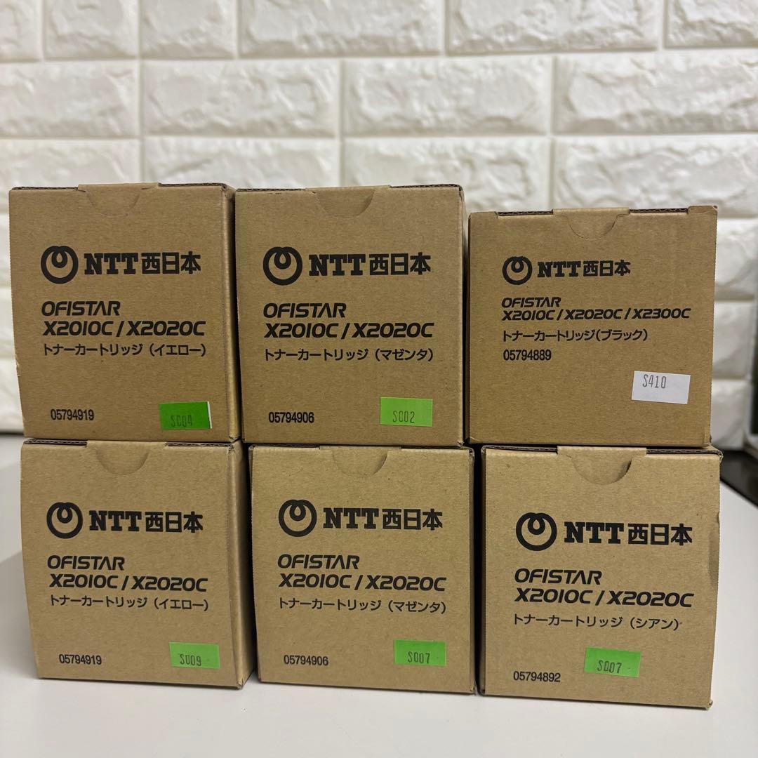 NTT西日本 純正トナー　4色　6本セット　FAX-EP CT202484-87