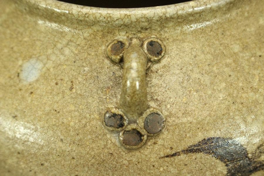 茶道具 三耳 絵唐津 水指(ZE612)