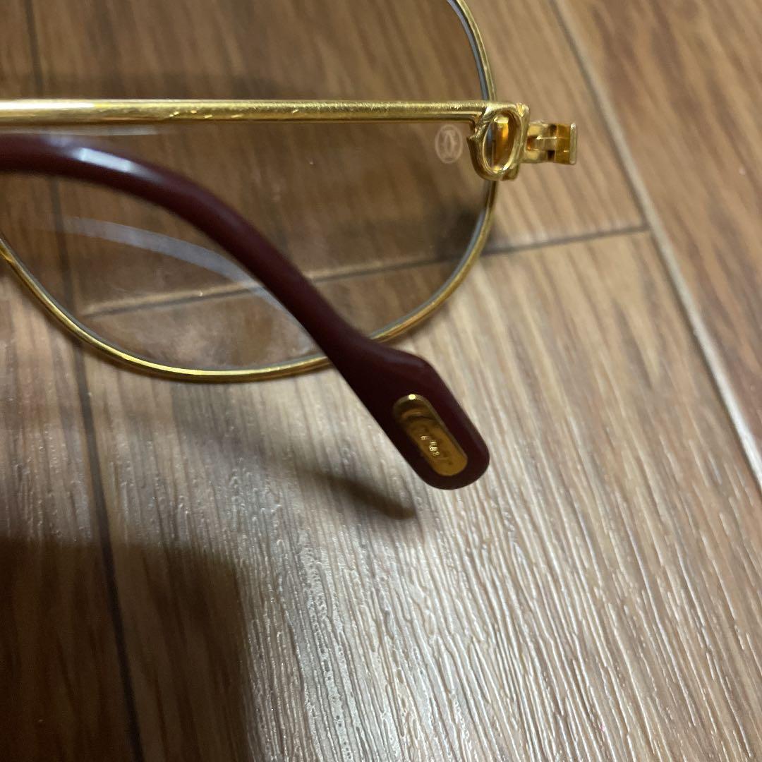 カルティエ サングラス　メタルフレーム　トリニティゴールド140　ヴィンテージ物