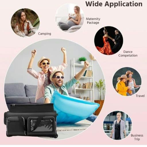 ダンスバッグ ガーメントラック 衣類転がりダッフル 旅行衣装ケース 競技会