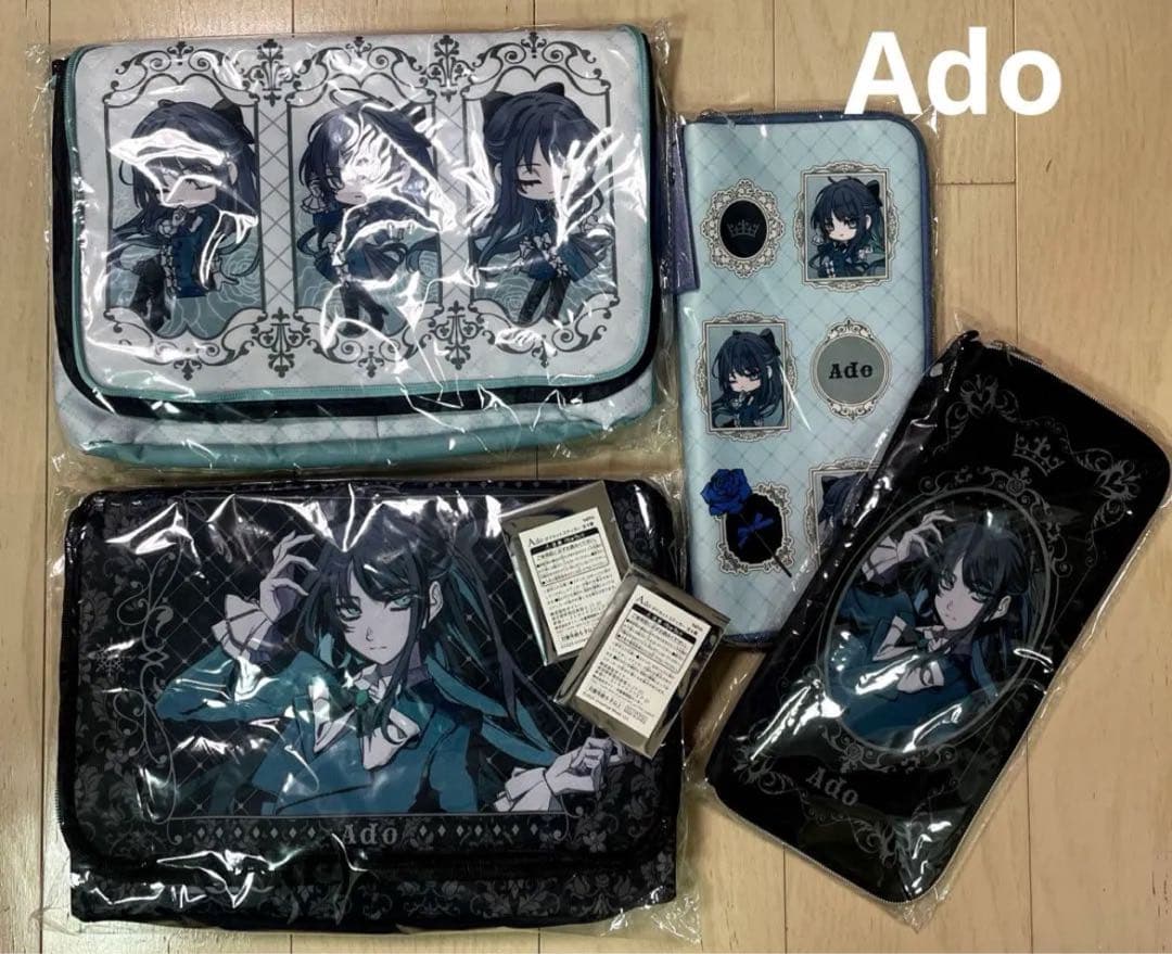 Ado 収納BOX ペンライトケース　ラウンドワン限定　ステッカー　アド ①