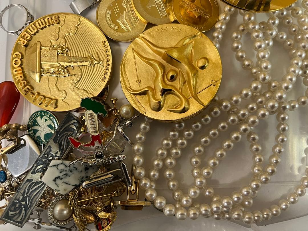 遺品整理　アクセサリー　イミテーションまとめ　約1,000g