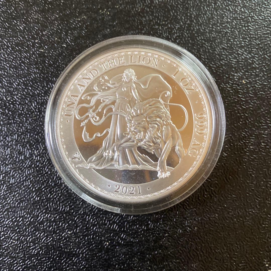 銀貨　99.9% 純銀　シルバー　ウナ　ライオン　銀貨　ブリタニア　セントヘレナ