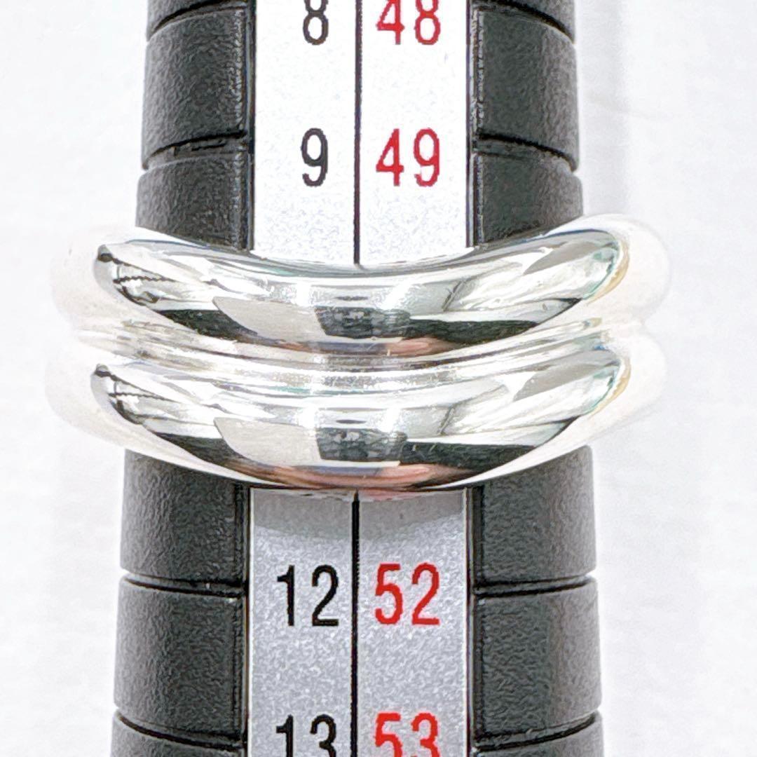 極美品 ティファニー ダブルカーブド リング 10号 シルバー925