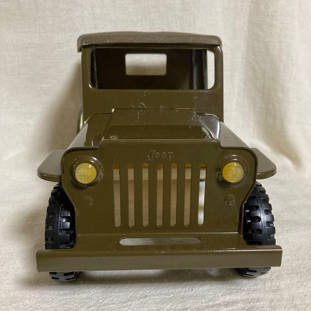日本製 jeep ジープ ブリキ 自動車 レトロ ミリタリー