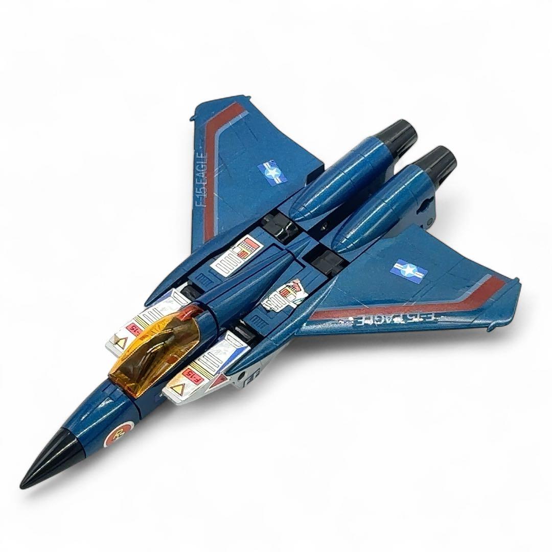 美品 タカラ ダイアクロン F-15 イーグル ジェット機ロボット ビンテージ