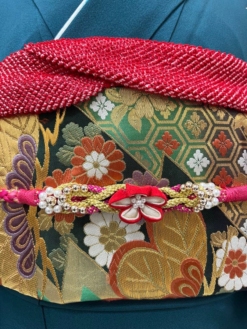 振り袖　フルセット　長襦袢付　落款入り　成人式　手描き　689