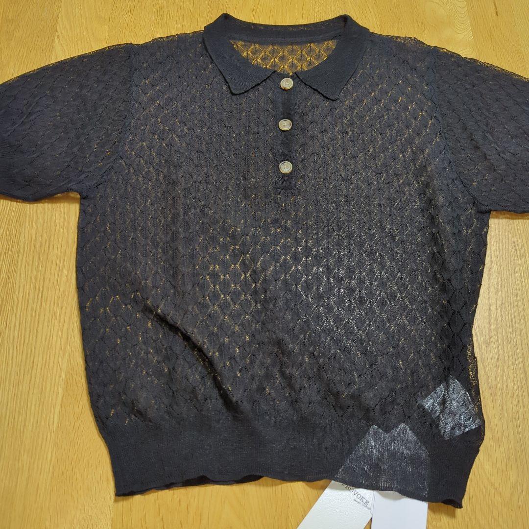 【新品未使用タグ付き】スピックアンドスパン　プロヴォーク　シアーニットポロ