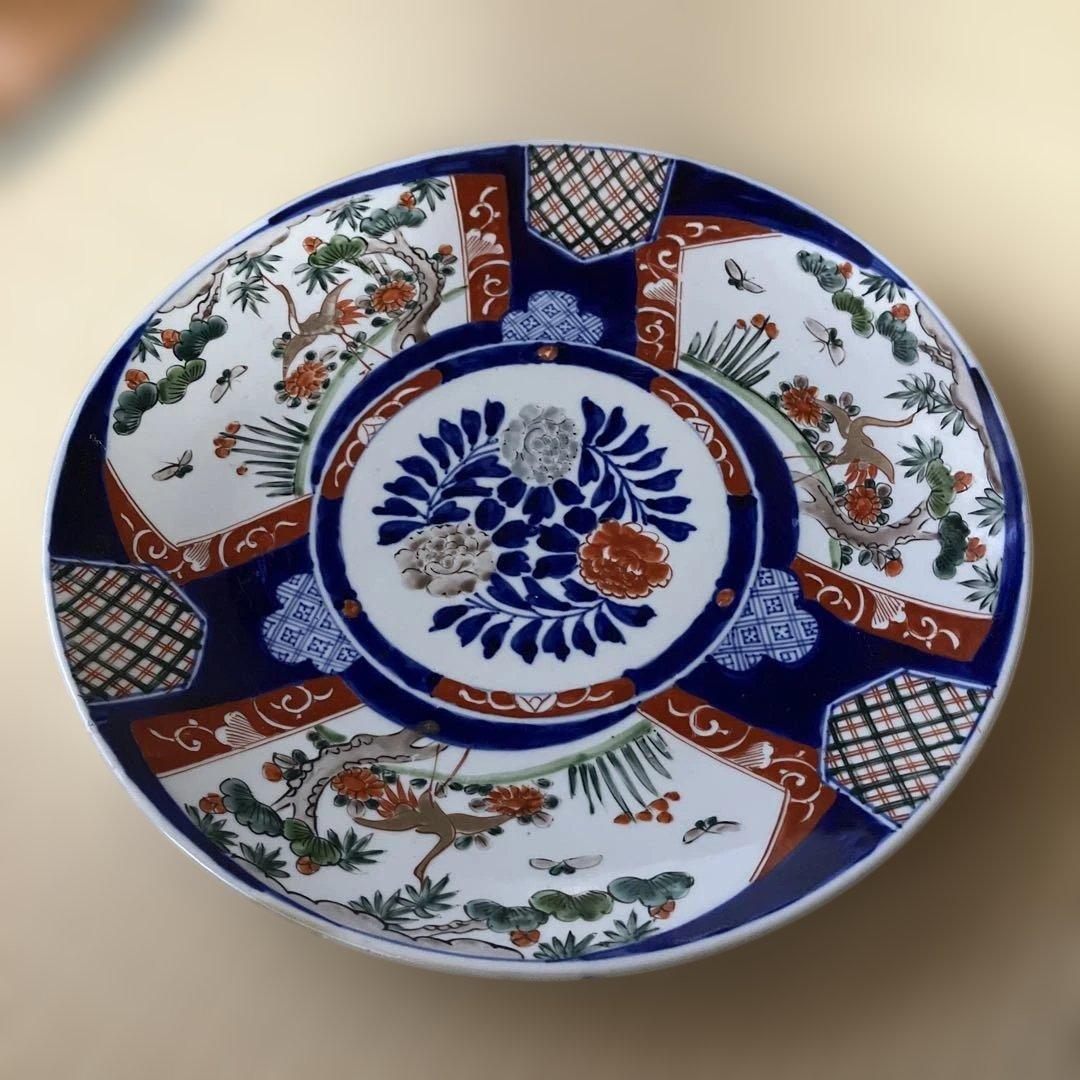 有田焼き　日本伝統陶器の大皿　直径約40cm アンティーク