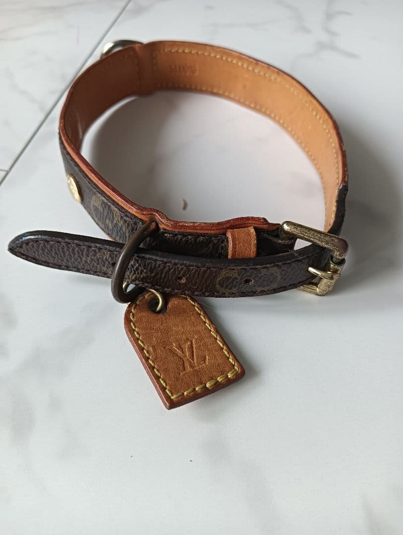 Louis Vuitton レザーリード 首輪