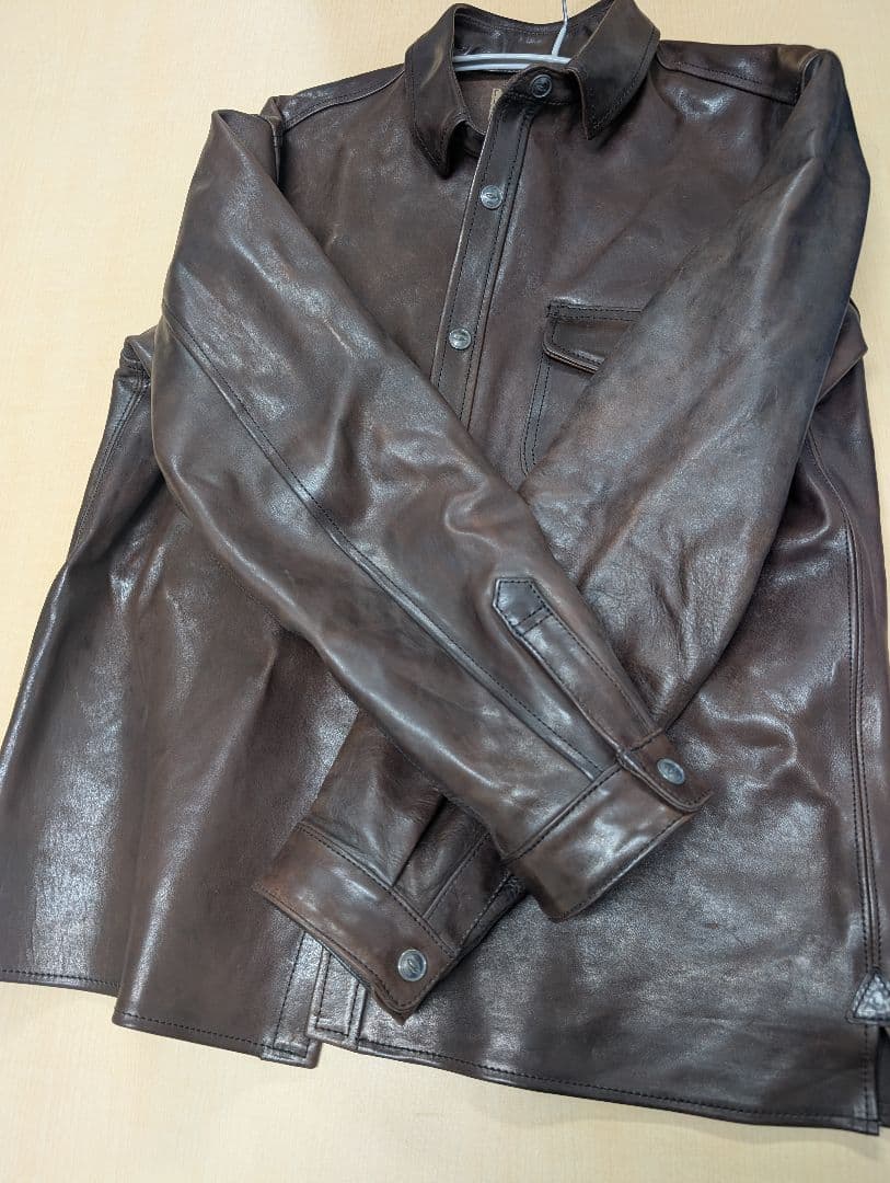 moto レザーシャツジャケット