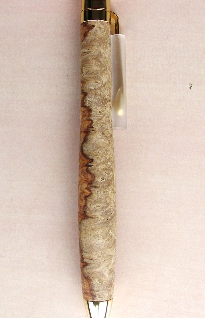 花梨紅白　瘤　木軸　シャープペン　0.5ミリ　未使用　新品　こぶた工房　E私38