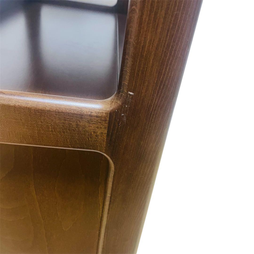 【美品】Karimoku カリモク 家具 木製 電話台 キャビネット FAX台