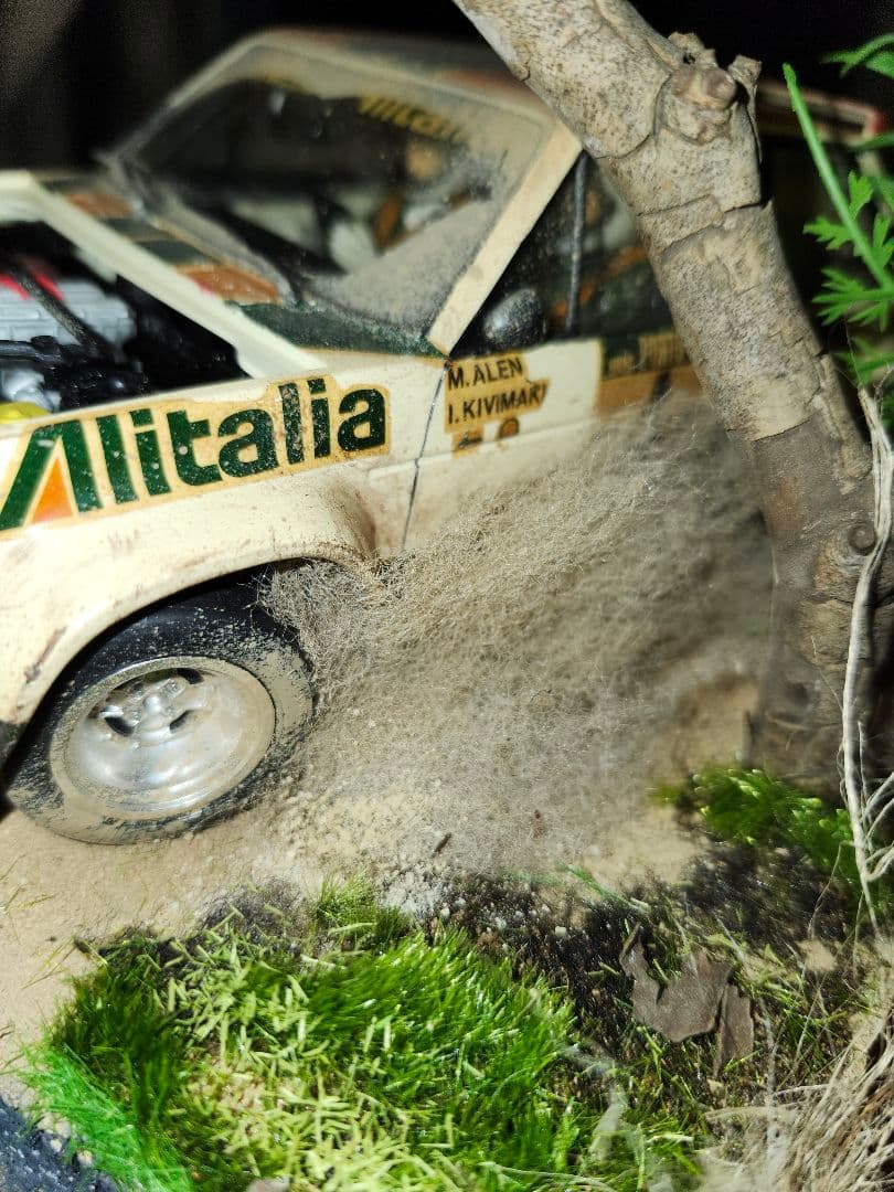 1/24　 フィアット　131　ラリー　ジオラマ