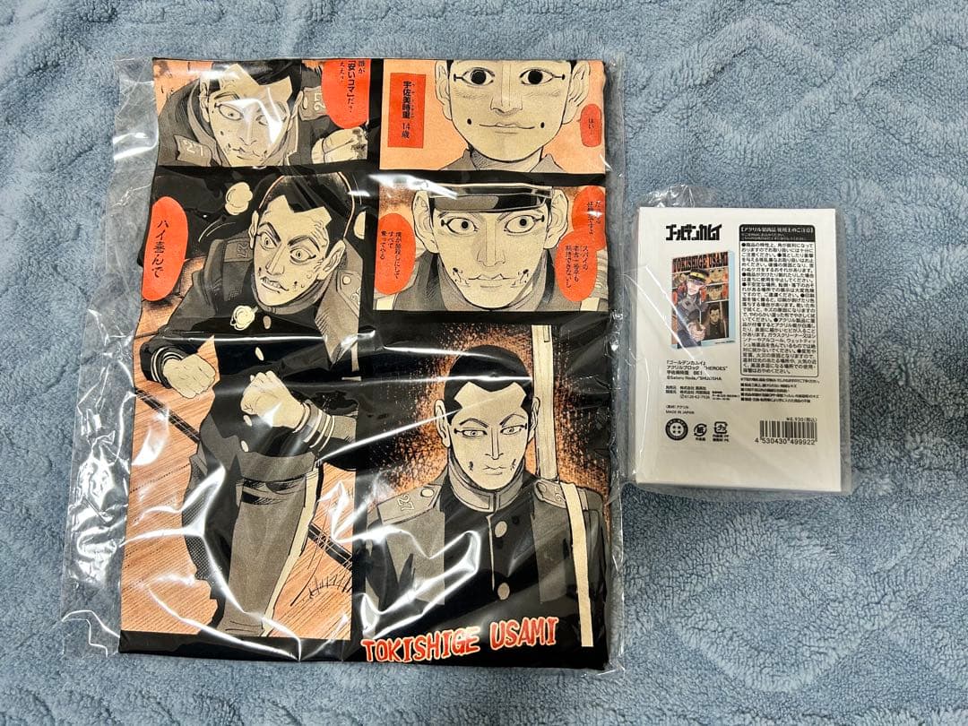 ゴールデンカムイ 宇佐美 Tシャツ アクリルブロック