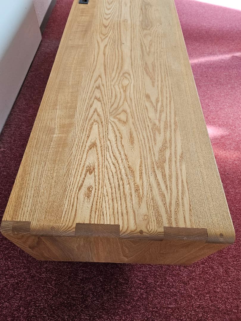 すみっこ 北欧 タモ＆ウォルナット無垢材 収納TVボード 幅180cm