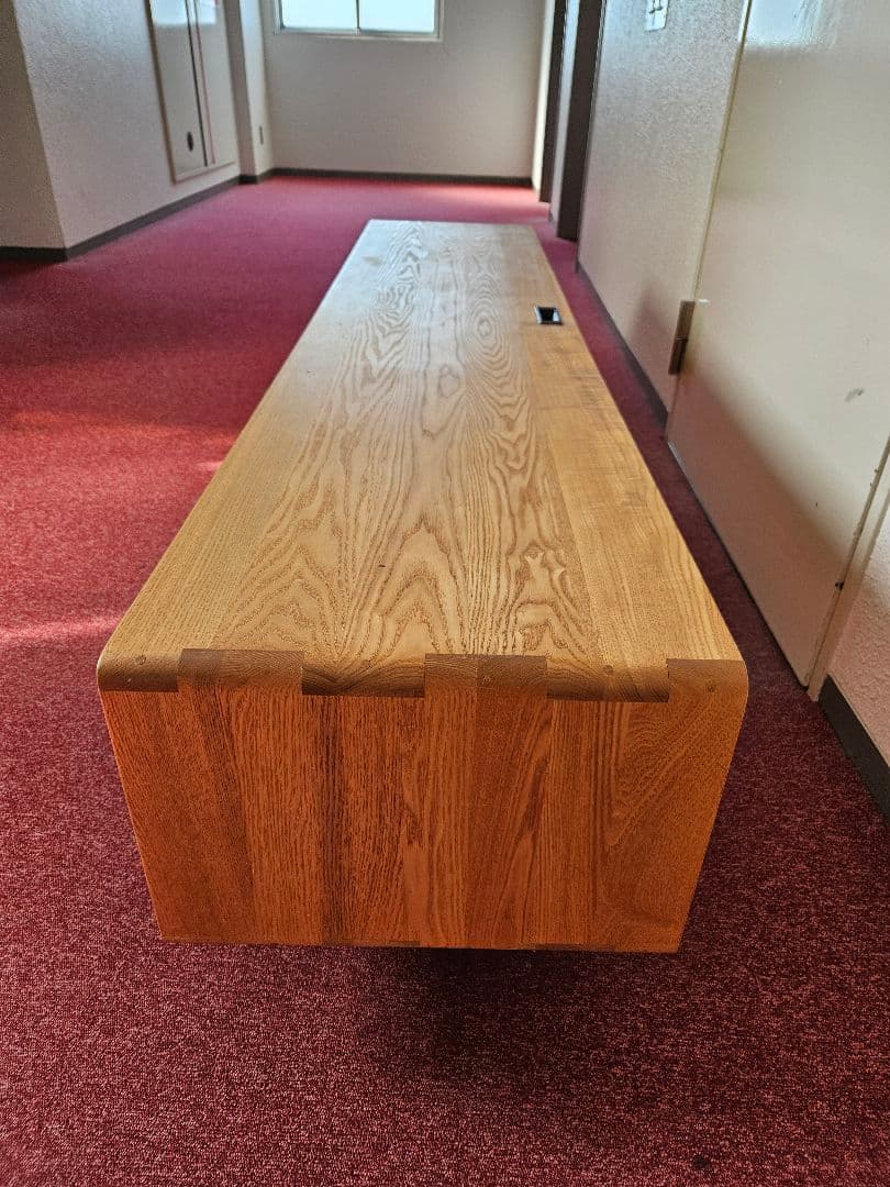 すみっこ 北欧 タモ＆ウォルナット無垢材 収納TVボード 幅180cm