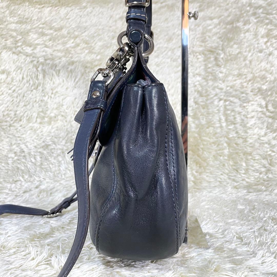 コーチ 2WAY ショルダーバッグ ニューウィリス 70アニバーサリー ネイビー