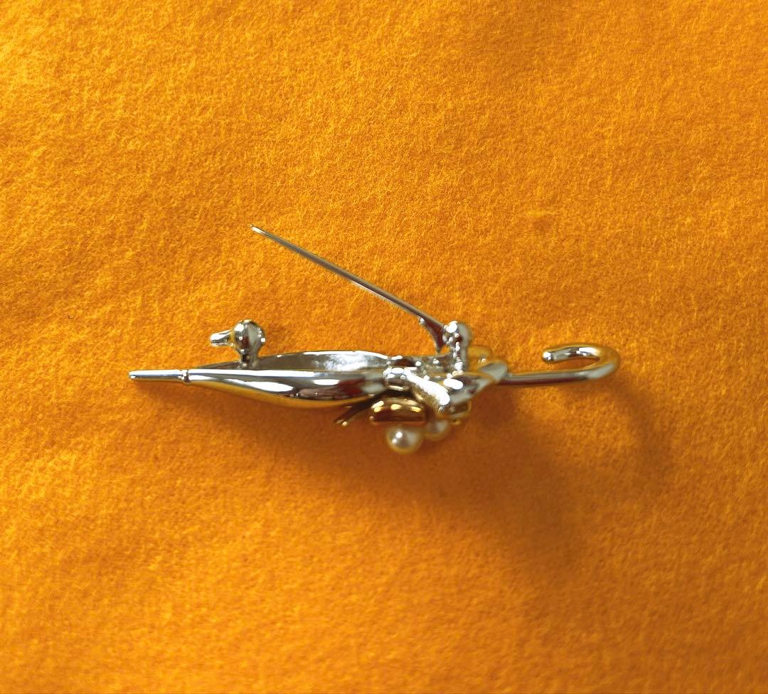 K18 / s925 ミキモトブローチ　アンブレラ